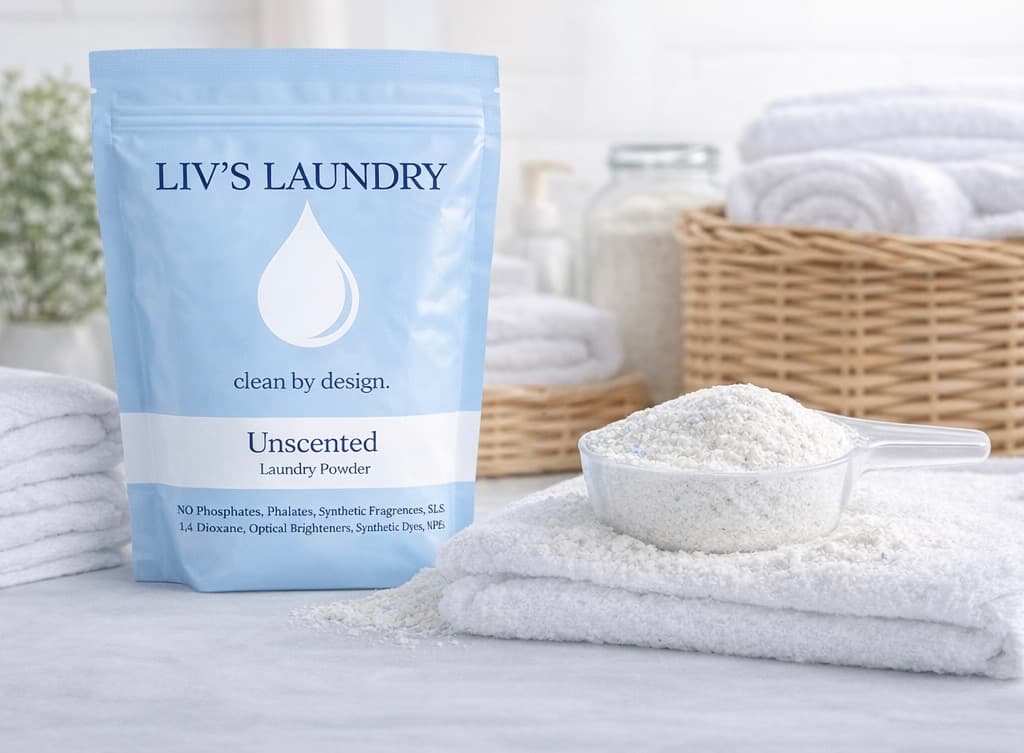 Liv's Laundry non-toxic laundry powder